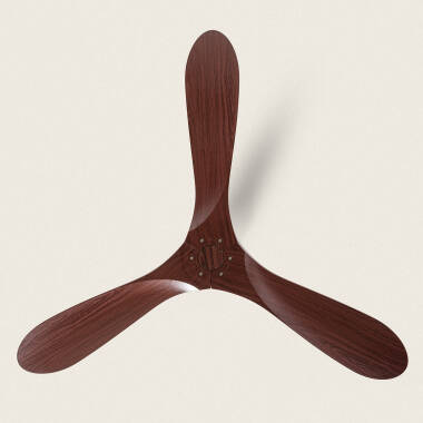 Product of Spetses Silent Ceiling Fan with DC Motor in Nickel Wood 132cm 