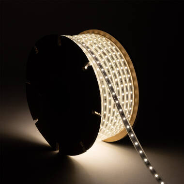 50m 220V Dimmable SMD2835 LED Strip 60LED/m 500lm/m 12mm Wide IP65