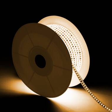 Product of 50m 220V Dimmable Autorectified SMD2835 LED Strip 120LED/m 1000lm/m 12mm Wide cut at every 10cm IP65