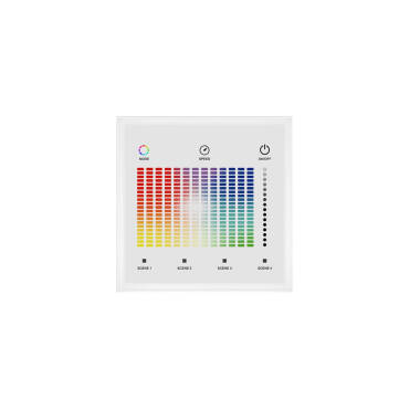 DMX Master Wall Mounted Dimming Controller for 12/24V DC RGB LED Strips