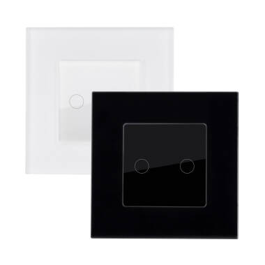 Va-et-Vient Tactile Double avec Plaque Crystal Modern