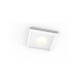 Product van Aro Downlight geïntegreerde Pleisterwerk/Pladur Vierkant voor  LED GU10 / GU5.3 Lamp Zaagmaat 125x125 mm UGR17