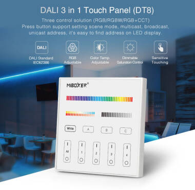 Product of MiBoxer DP3S DALI Wall Mounted Touch Remote for DL-X Dimmer Controller 