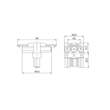 Produkt von Wieland T-Verteiler GST18 Eingang 3-polig