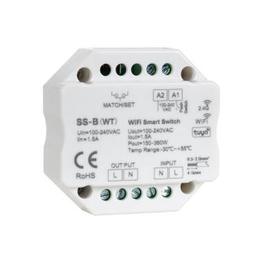 Module Interrupteur LED WiFi RF Compatible Bouton-Poussoir