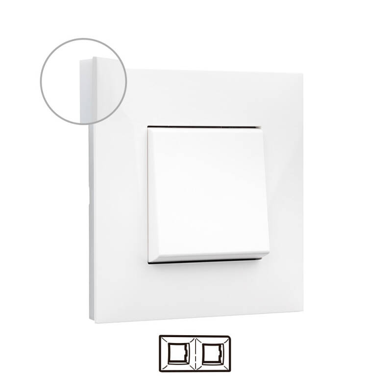 Product of LEGRAND Valena Next 741002 White 2 Element Embellishing Plate