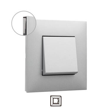 Product Plaque de Finition 1 Élément Aluminium LEGRAND Valena Next 741031