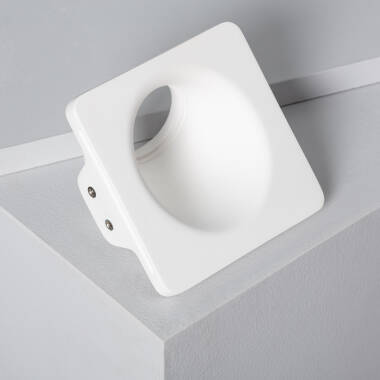 Portafaretto Downlight Integrazione Cartongesso Accento per Lampadina LED GU10 / GU5.3 Foro 123x123 mm UGR17