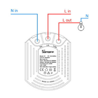 Produkt von Controller Smart Wifi SONOFF D1