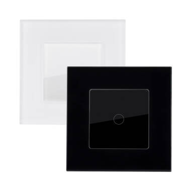 2 Way 1 Gang Touch Switch with Modern Glass Frame