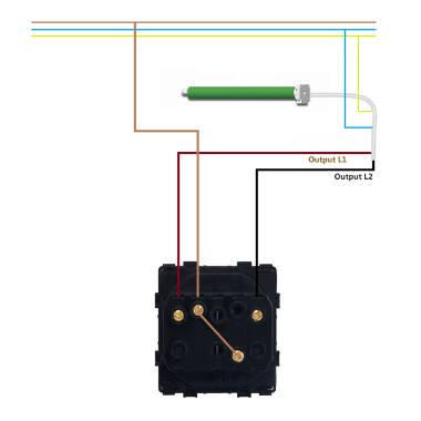 Produkt von Schalter für automatische Rollläden mit PC-Rahmen Modern