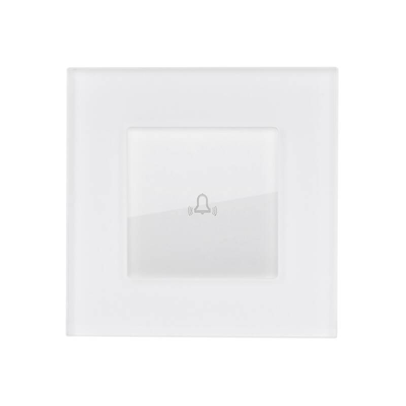 Product of Single Button Switch with Modern Glass Frame