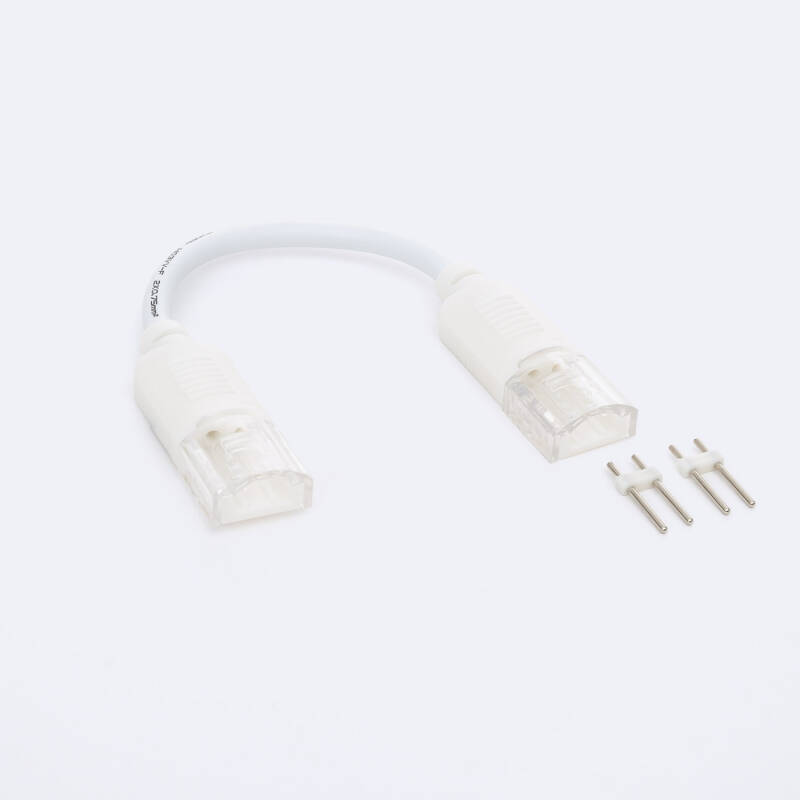 Produit de Connecteur Rapide Double avec Câble pour Ruban LED COB 220V AC IP65 Largeur 12mm