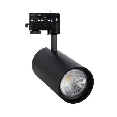 Spot LED sur Rail Triphasé 40W d'Angelo CCT PHILIPS Xitanium 15-36º Frost Noir