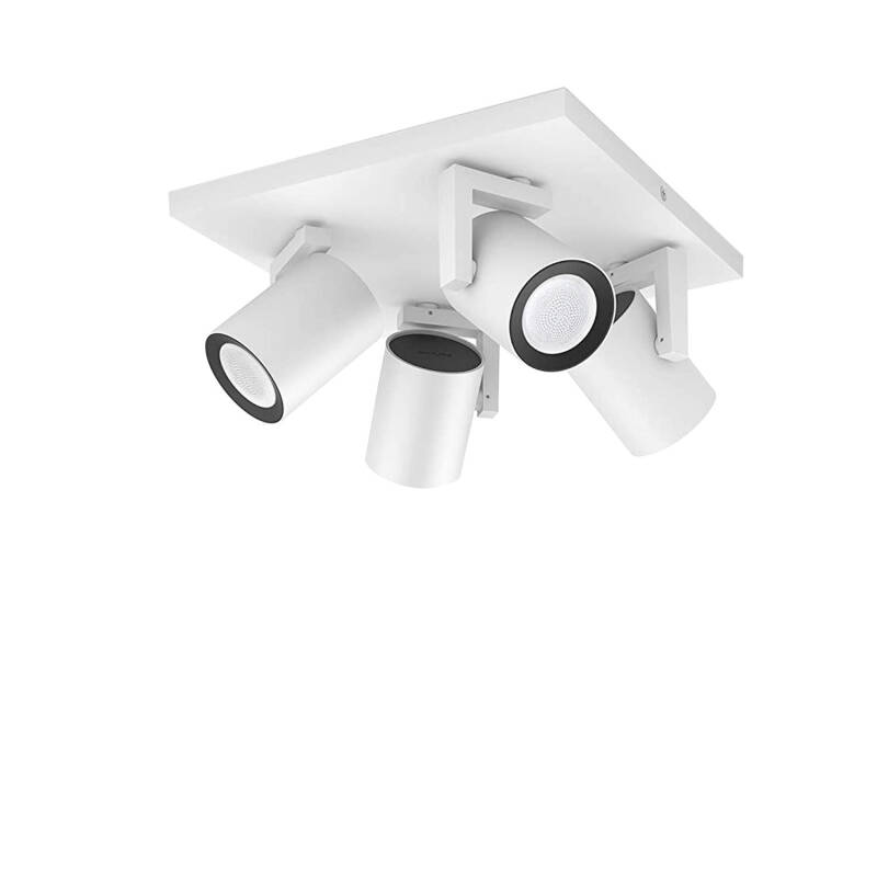 Produit de Plafonnier LED RGBW White Color Argenta 4 Spots 4x6W PHILIPS Hue 