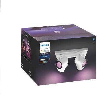 Produit de Plafonnier LED RGBW White Color Argenta 4 Spots 4x6W PHILIPS Hue 