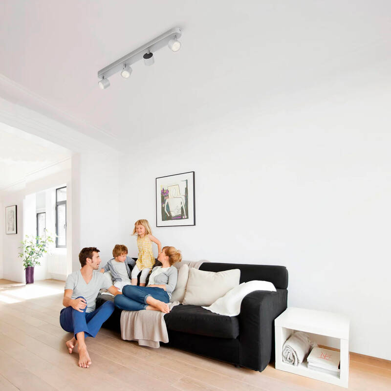 Prodotto da Lampada da Soffitto LED Regolabile Orientabilecon Quattro Faretti 4x4.5W PHILIPS Star