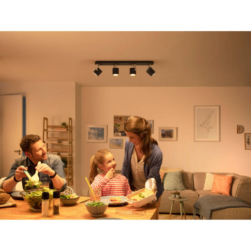 Prodotto da Lampada da Soffitto LED PHILIPS Byrl 4x4,3W 4 Faretti