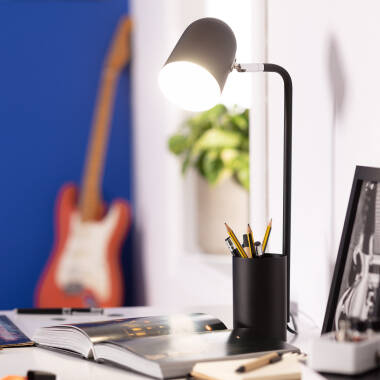 Produit de Lampe de Bureau Flex Métal Waal avec Porte-Crayons 