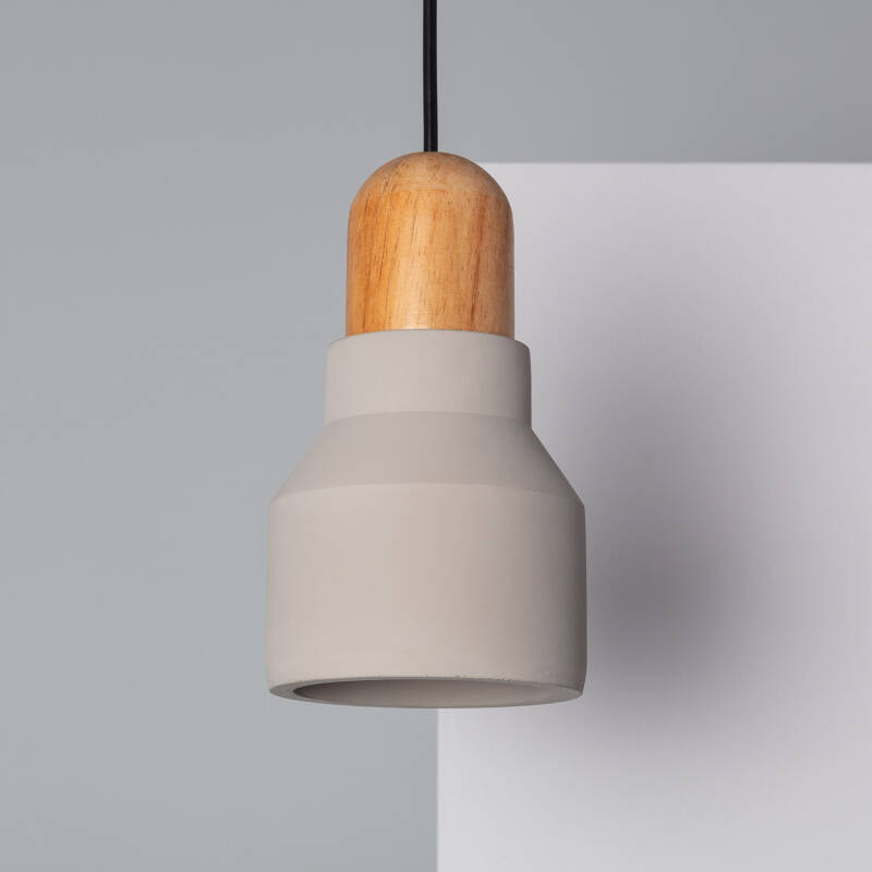 Product van Hanglamp  Beton en Hout Luster