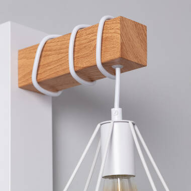 Produit de Lampe Murale Métal et Bois Sardo