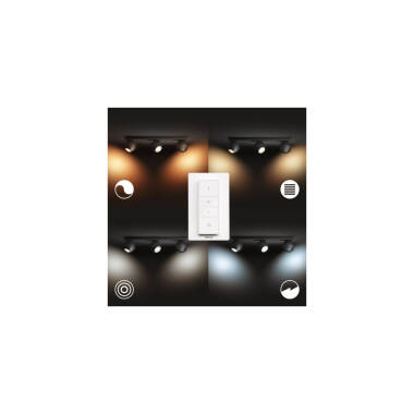 Prodotto da Lampada da Soffitto White Ambiance 3 Faretti GU10 PHILIPS Hue Buckram