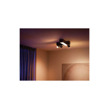 Produit de Plafonnier avec Spots Croisés White Color Centris GU10 3x5.7W PHILIPS Hue 