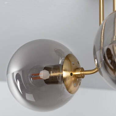 Product van Hanglamp Metaal en Glas Moonlight Brass 3spots