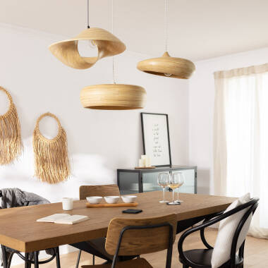 Product of Acacia Shuka Big Bamboo Pendant Lamp ILUZZIA  Ø600 mm