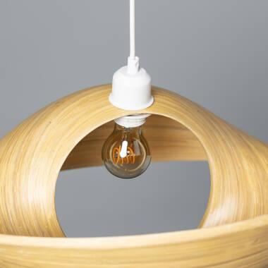 Product of Acacia Shuka Bamboo Pendant Lamp ILUZZIA