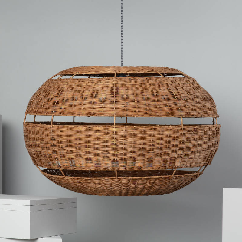 Produkt von Hängeleuchte Rattan Oblate Bulang Ø800 mm ILUZZIA