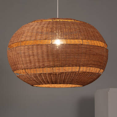 Product of Bulang Oblate Rattan Pendant Lamp ILUZZIA Ø800 mm 