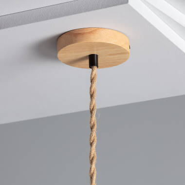 Product van Hanglamp Big Sami Ø450 mm  Natuurlijke Vezels  ILUZZIA