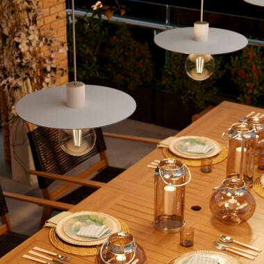 Product of Eiva Elegant Outdoor Aluminium Pendant Lamp IP65 Creative-Cables PDEBIEL0250SM01DDBIA