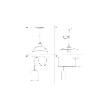 Produkt von Hängeleuchte Metall Swing Creative-Cables PDMVBORX08PAM13VE