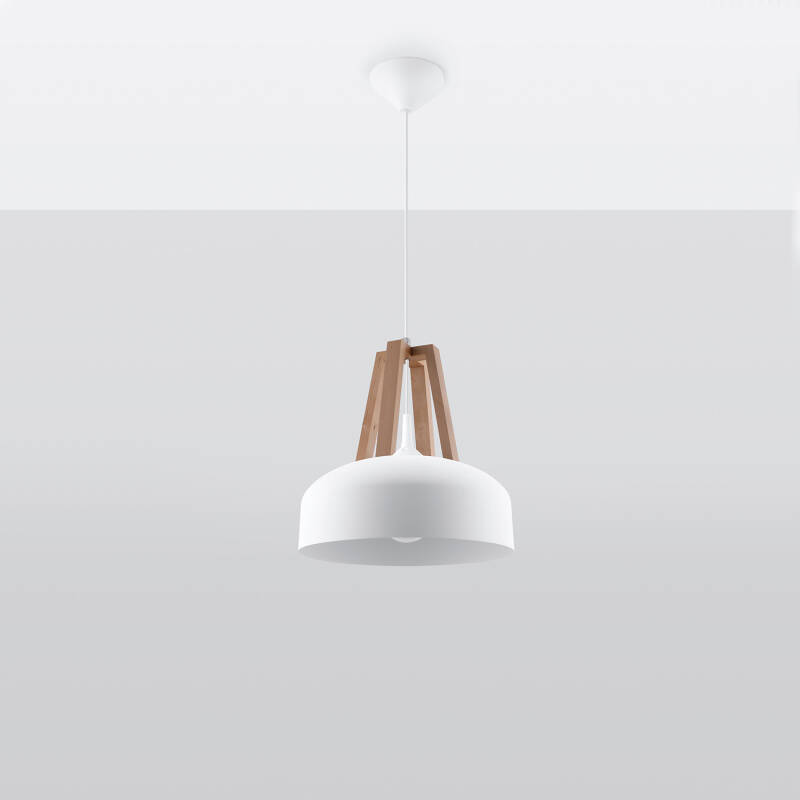 Product van Hanglamp Casco Naturel Hout SOLLUX