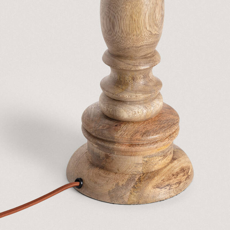 Produit de Lampe à Poser en bois Dinka ILUZZIA