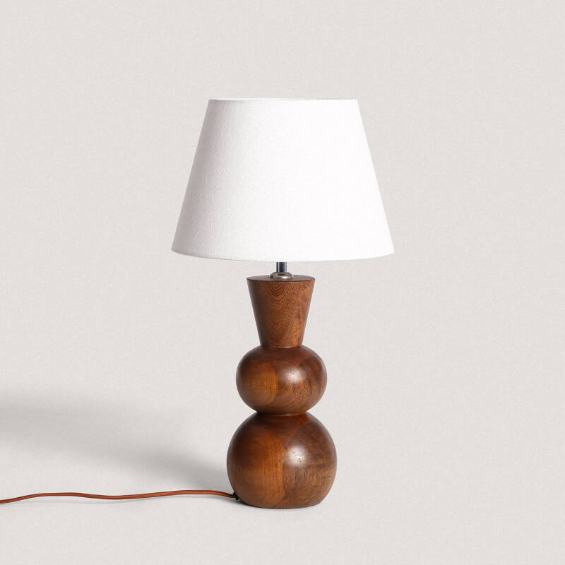 Produit de Lampe à Poser en bois Vinda ILUZZIA