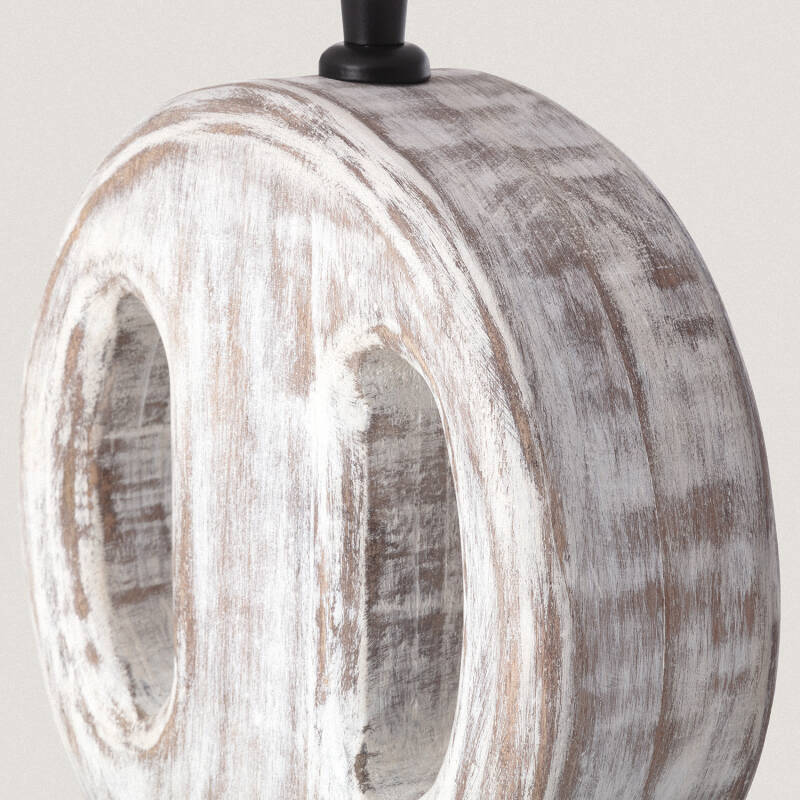 Produit de Lampe à Poser en bois Chandra ILUZZIA