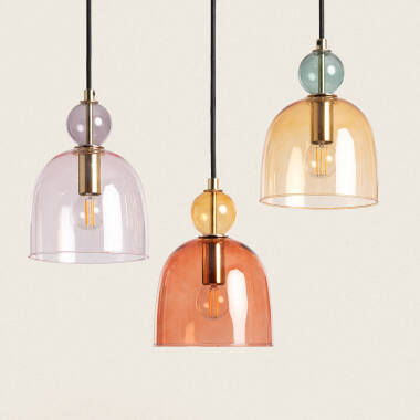 Product of Mono-Baudelaire Metal & Glass Pendant Lamp 