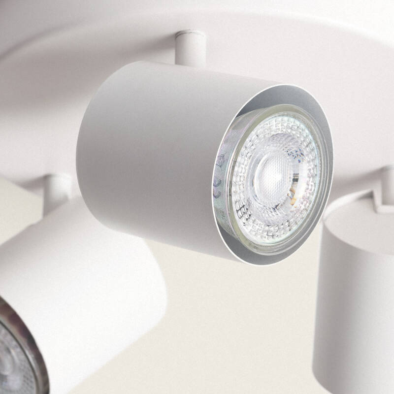 Product van Plafondlamp Rond 3 Spots Edesta 