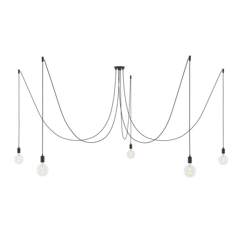 Produkt von Hängeleuchte mit 5 Hängenden Lichtpunkten Spider Creative-Cables SPMDCS01GO5RC04TERM