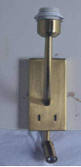 Produkt od Nástěnné Svítidlo s Lampičkou na Čtení 2.5W z Kovu Gold-Teylo Conne