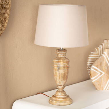 Product of Hausa Wooden Table Lamp ILUZZIA 