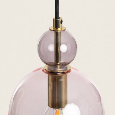 Product van Hanglamp  van Metaal en Glas Mono-Baudelaire