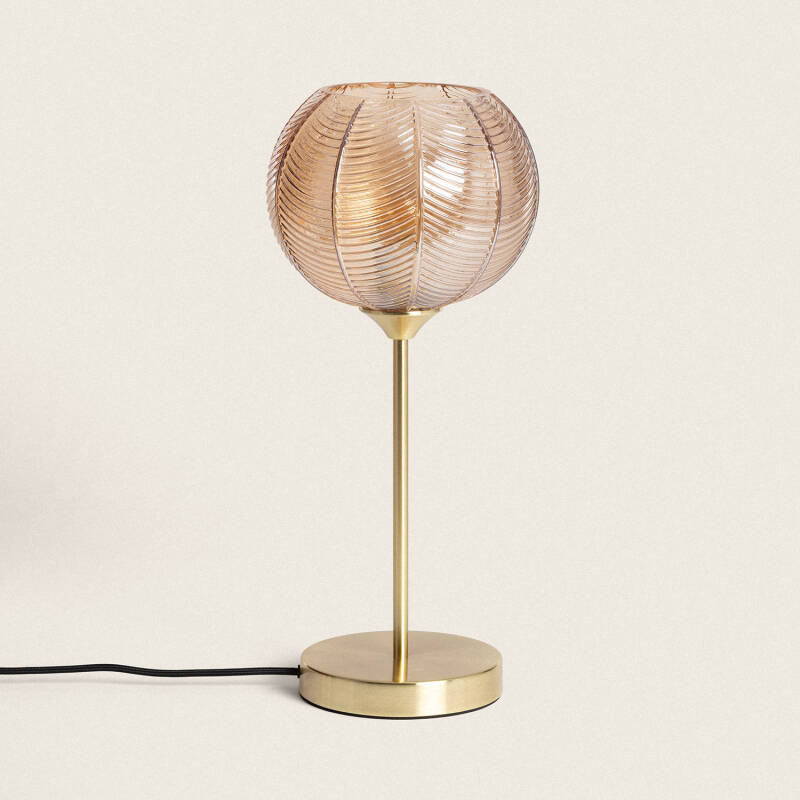Product of Klimt Metal and Glass Table Lamp