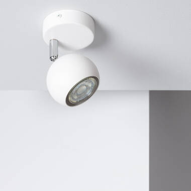 Product van Wandlamp  Aluminium Verstelbaar  1 Spot Wit  Ates 