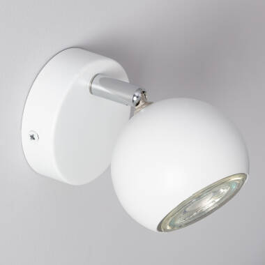 Product van Wandlamp  Aluminium Verstelbaar  1 Spot Wit  Ates 