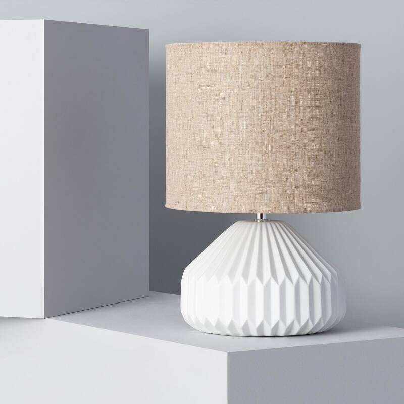 Produkt od Stolní Lampa z Porcelánu a Látky Monduver