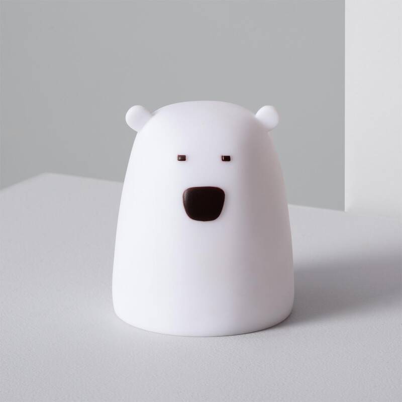 Product of Children's Bear Bedside Table Multicolor Battery LED Lamp 